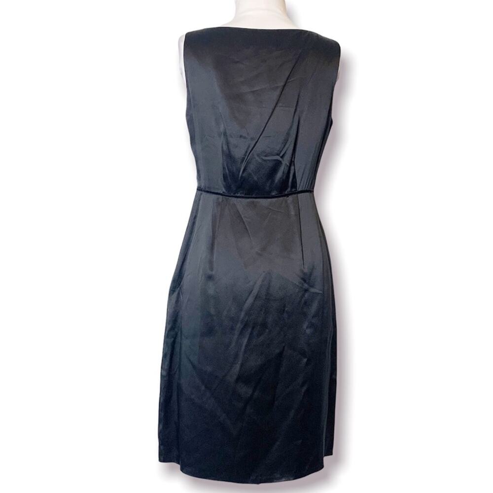Fiumicelli New York silk lbd black dress draped sz S - Picture 3 of 7